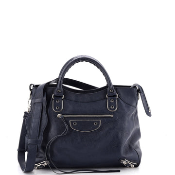 Balenciaga Velo Classic Metallic Edge Bag Leather