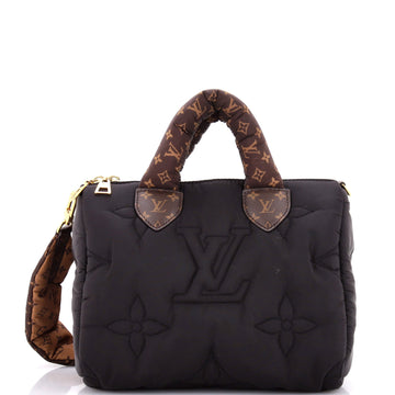 Louis Vuitton Speedy Bandouliere Bag Monogram Quilted Econyl Nylon 25