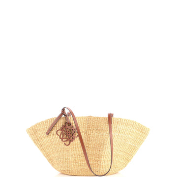 Loewe Shell Basket Bag Woven Raffia Small