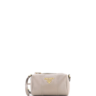 Prada Barrel Crossbody Bag Vitello Phenix Mini