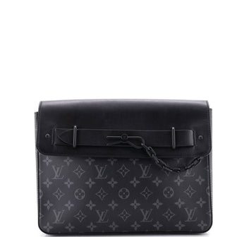 Louis Vuitton Pochette Steamer Monogram Eclipse Canvas
