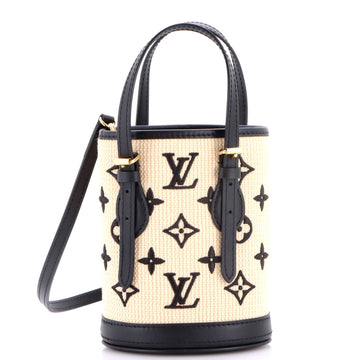 Louis Vuitton Bucket Bag By The Pool Monogram Raffia Nano