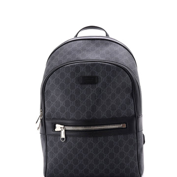 Gucci Front Zip Pocket Backpack GG Coated Canvas Medium