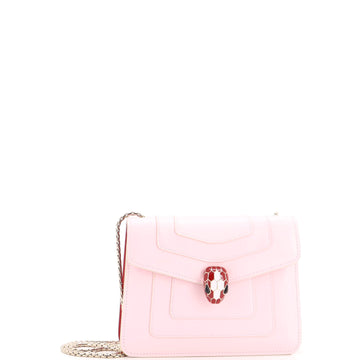 Bvlgari Serpenti Forever Square Shoulder Bag Leather Small