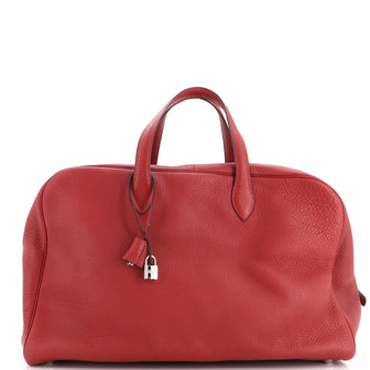 Hermes Victoria Travel Bag Clemence 50