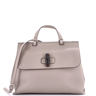Gucci Bamboo Daily Top Handle Bag Leather Medium