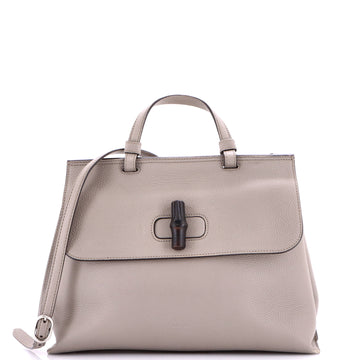 Gucci Bamboo Daily Top Handle Bag Leather Medium