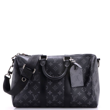 Louis Vuitton Keepall Bandouliere Bag Reverse Monogram Eclipse Canvas 35
