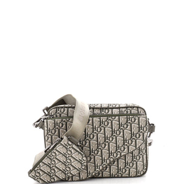 Christian Dior Saddle Tripple Pouch Oblique Canvas