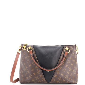 Louis Vuitton V Tote Monogram Canvas and Leather MM