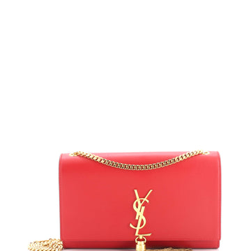 Saint Laurent Classic Monogram Tassel Crossbody Bag Leather Medium