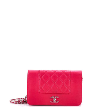 Chanel Mademoiselle Vintage Wallet on Chain Quilted Sheepskin