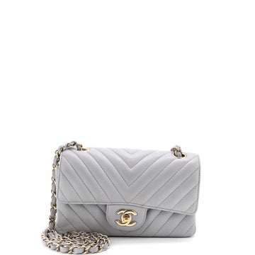 Chanel Classic Single Flap Bag Chevron Lambskin Mini