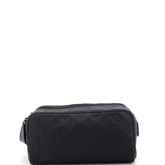 Louis Vuitton Dopp Kit Toiletry Pouch Taurillon Monogram Leather