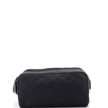 Louis Vuitton Dopp Kit Toiletry Pouch Taurillon Monogram Leather
