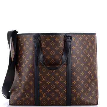 Louis Vuitton Weekend Tote Macassar Monogram Canvas GM