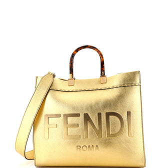 Fendi Sunshine Shopper Tote Leather Medium