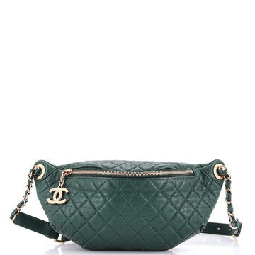 Chanel Banane Waist Bag Quilted Leather