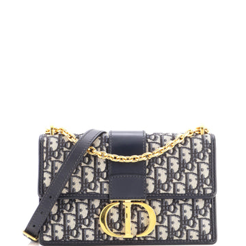Christian Dior 30 Montaigne Chain Flap Bag Oblique Canvas
