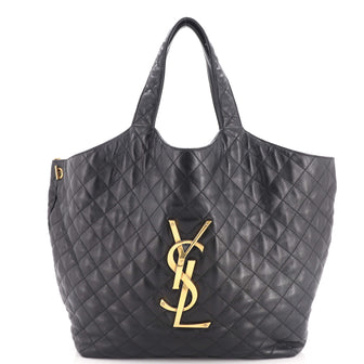 Saint Laurent Icare Shopping Tote Quilted Leather Maxi