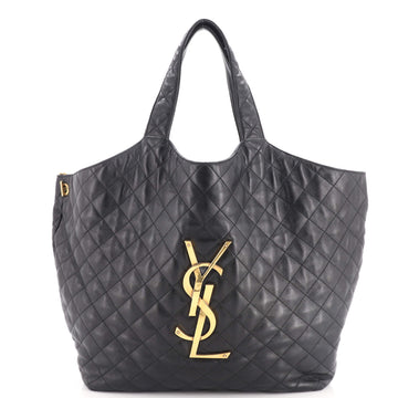 Saint Laurent Icare Shopping Tote Quilted Leather Maxi
