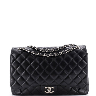 Chanel Classic Double Flap Bag Quilted Lambskin Maxi