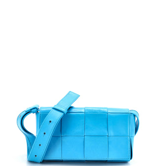 Bottega Veneta Cassette Crossbody Bag Maxi Intrecciato Leather Small