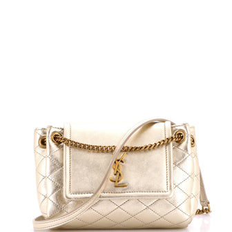 Saint Laurent Nolita Satchel Quilted Leather Mini