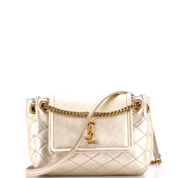 Saint Laurent Nolita Satchel Quilted Leather Mini