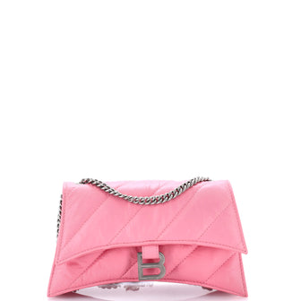 Balenciaga Crush Chain Flap Bag Quilted Crushed Calfskin Small