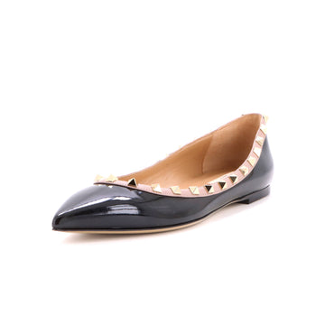 Valentino Garavani Women's Rockstud Ballerina Flats Patent