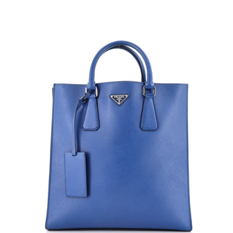 Prada Open Tote Saffiano Leather North South
