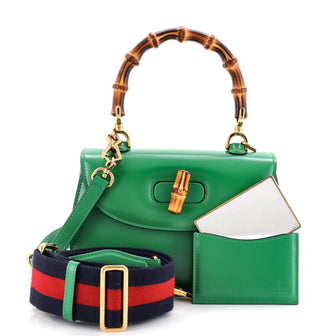 Gucci Bamboo 1947 Top Handle Bag Leather Small