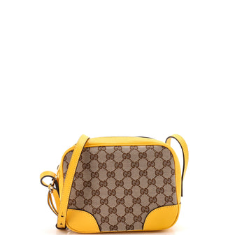 Gucci Bree Disco Crossbody Bag GG Canvas with Leather Mini