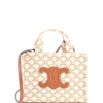 Celine Cabas Thais Tote Triomphe Printed Canvas Small