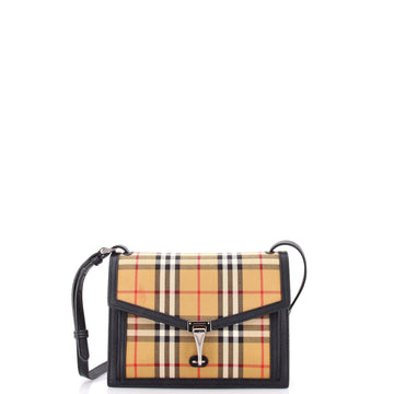 Burberry Macken Crossbody Bag Vintage Check Canvas Small
