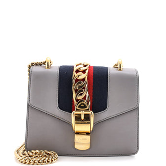 Gucci Sylvie Chain Shoulder Bag Leather Mini