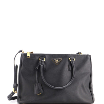 Prada Double Zip Lux Tote Saffiano Leather Medium