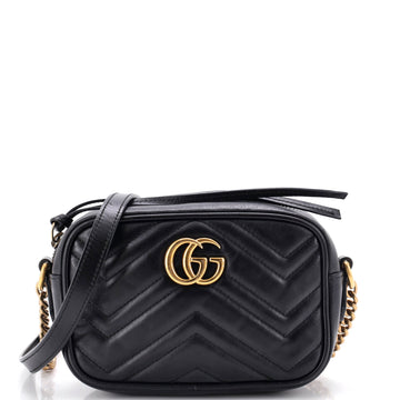 Gucci GG Marmont Shoulder Bag Matelasse Leather Mini