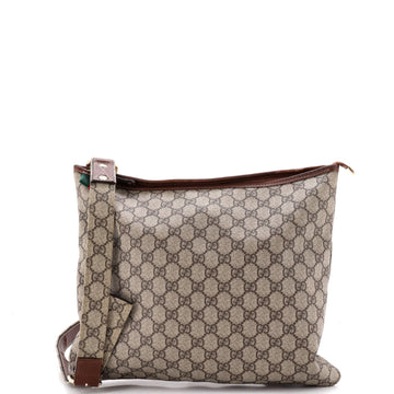 Gucci Web Loop Flat Messenger GG Coated Canvas Large