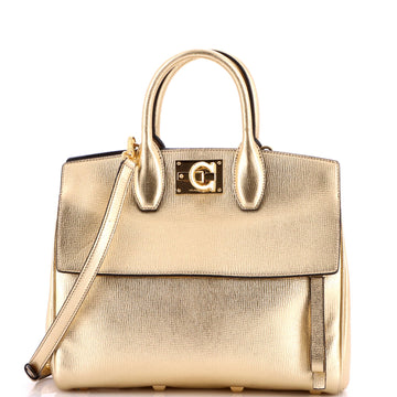 Salvatore Ferragamo Studio Satchel Leather Small