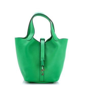 Hermes Monochrome Picotin Lock Bag Clemence PM