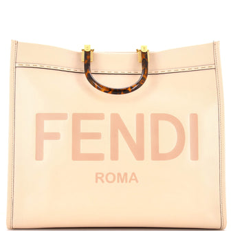 Fendi Sunshine Shopper Tote Leather Large
