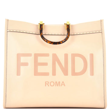 Fendi Sunshine Shopper Tote Leather Large