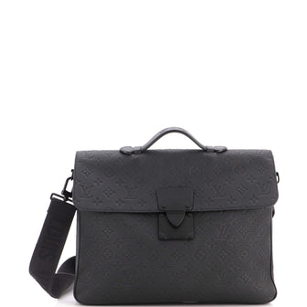 Louis Vuitton S Lock Briefcase Monogram Taurillon Leather