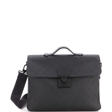 Louis Vuitton S Lock Briefcase Monogram Taurillon Leather