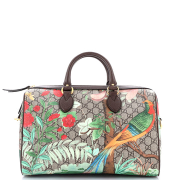 Gucci Convertible Boston Bag Tian Print GG Coated Canvas Medium