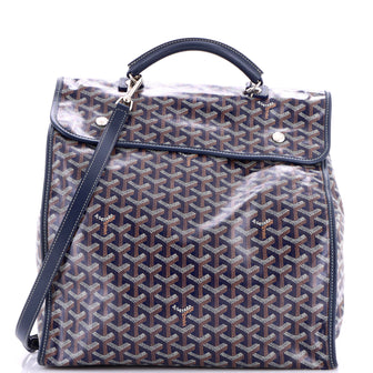 Goyard Saint Leger Briefcase Backpack Coated Canvas
