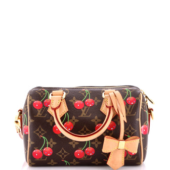 Louis Vuitton x Takashi Murakami Speedy Bandouliere Bag Limited Edition Monogram Cerises 20