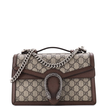 Gucci Dionysus Top Handle Chain Bag GG Coated Canvas Small